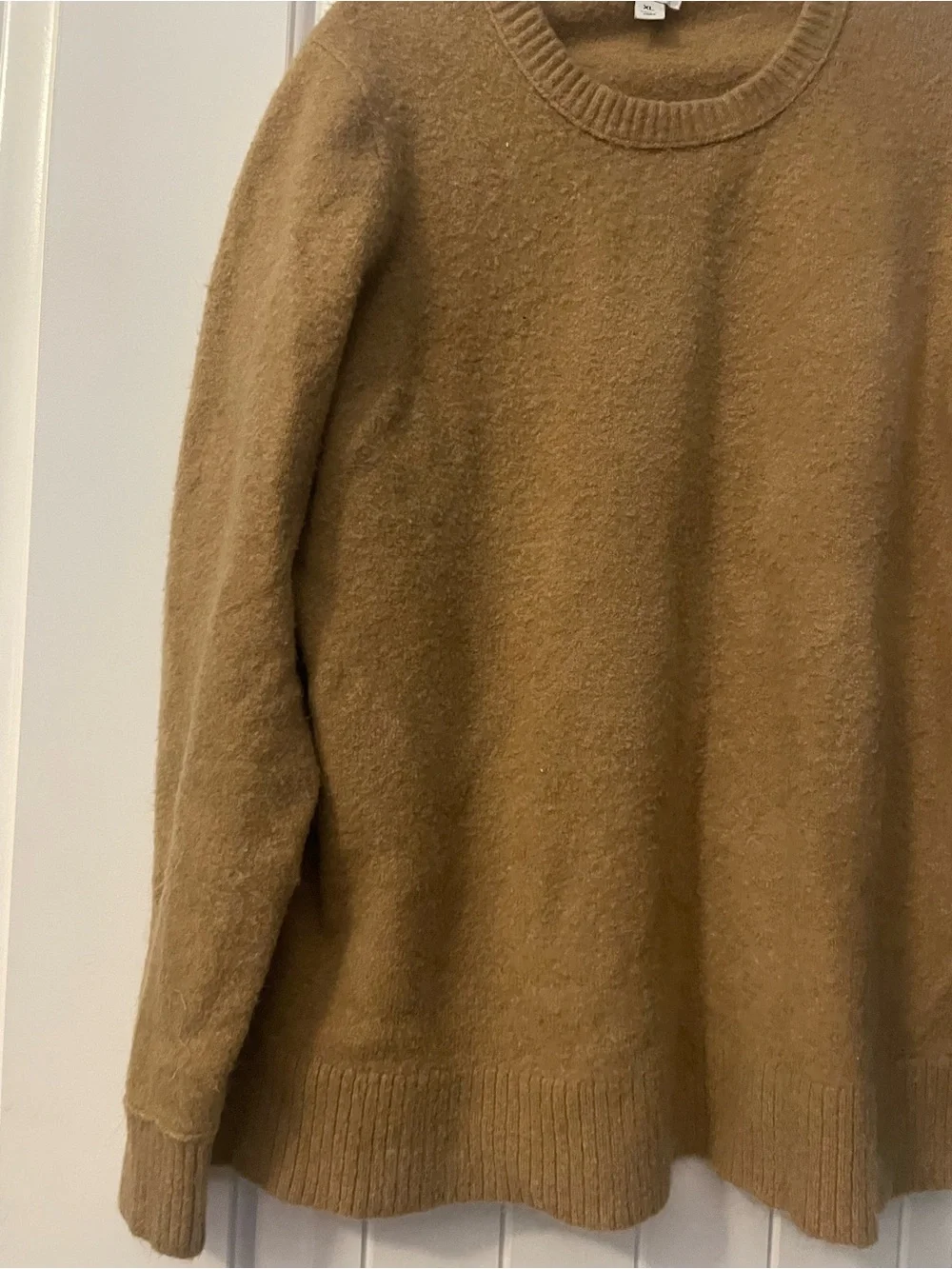 J. Crew Crewneck Sweater in Camel Tan